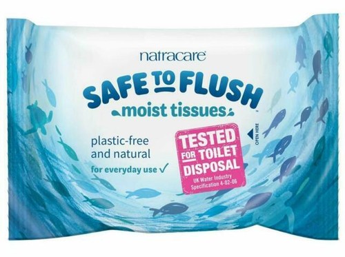 Natracare safe flush moist - to,