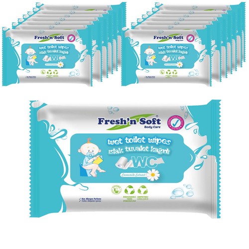 Fresh soft toilet wipes - soft,