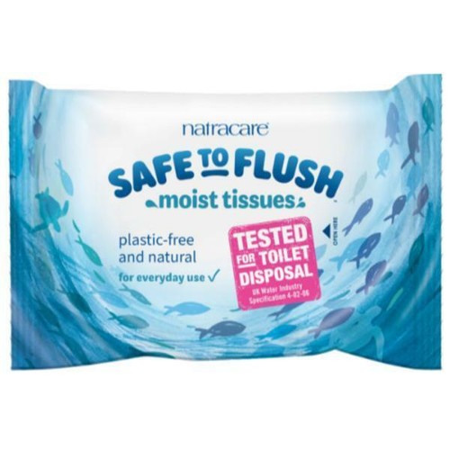Natracare safe flush moist - to,
