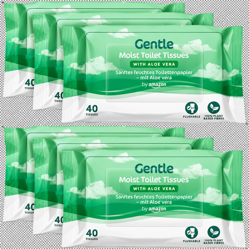 Gentle moist toilet - moist, tissue